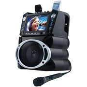 Karaoke Usa Karaoke Usa GF840 DVD-CD Plus G-MP3 Plus G Bluetooth Karaoke System with TFT Color Screen; Black - 7 in. GF840